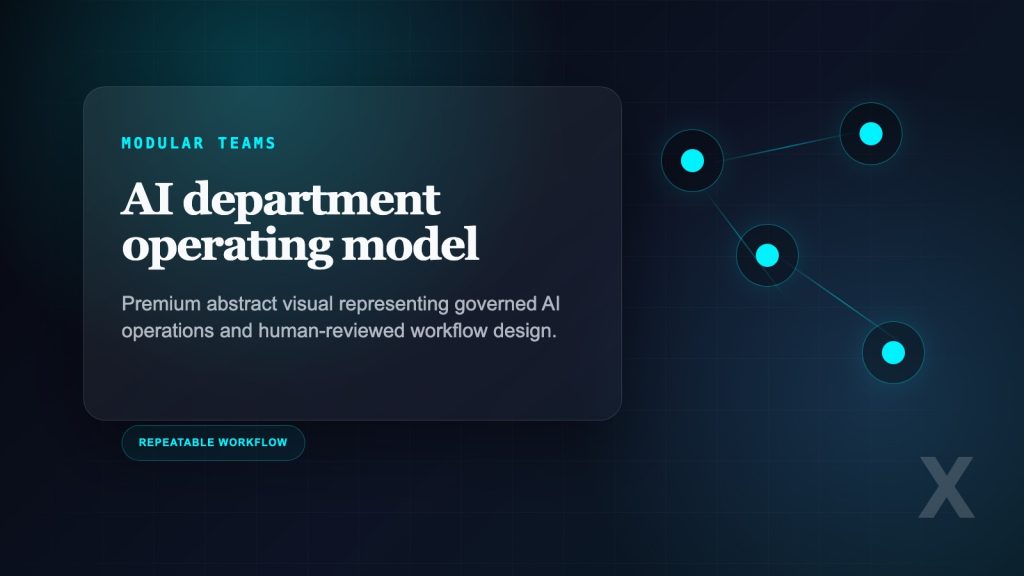 Business meeting on AI operating model