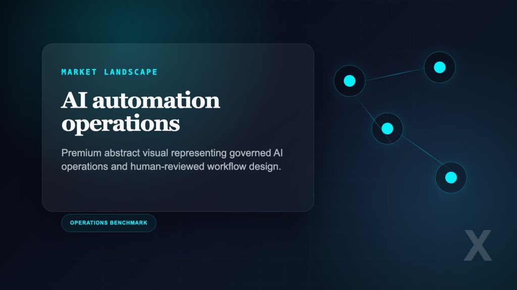 Business team reviewing AI operations and performance