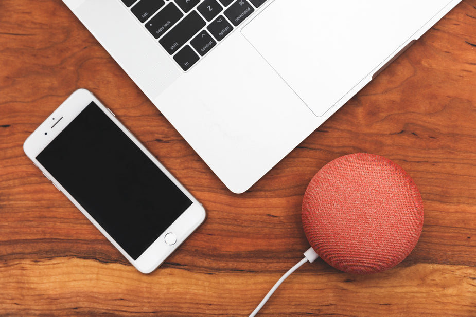 Smart assistant device with laptop for chatbot and department comparison topics