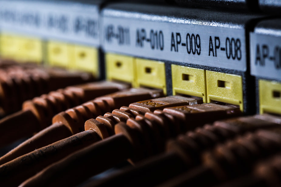 Connected network hardware representing CRM and AI integration