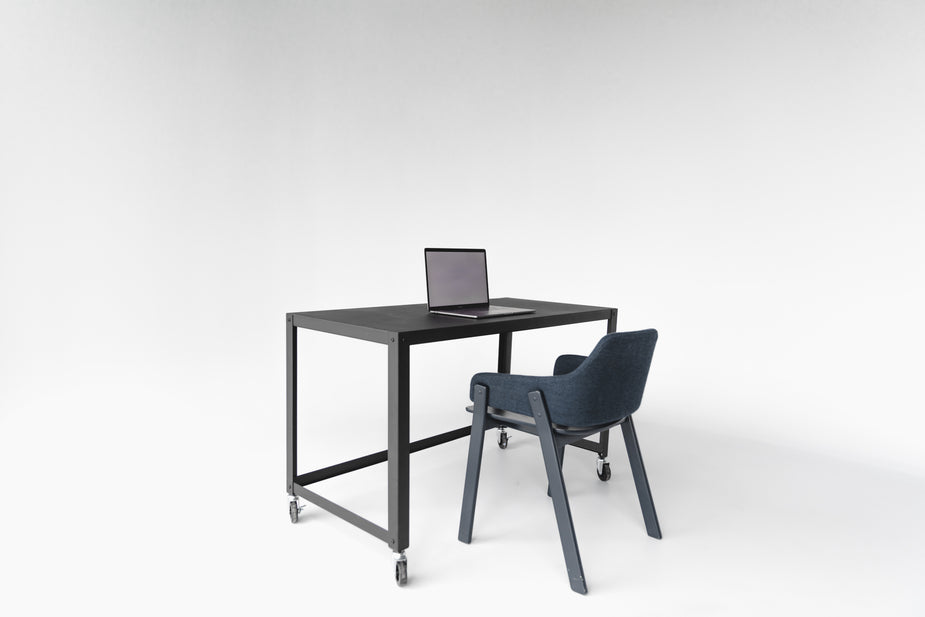 Clean desk setup for governed AI planning and review